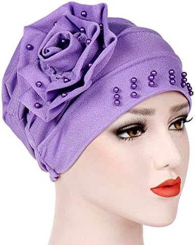 WPYYI Žene ruffle perle sa čvrstim šalkom za glavu glave hemorskih turban dame bandanas kosa pribor