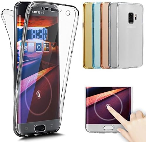 Galaxy S9 Plus, [Full-Body 360 pokriće zaštitni] Crystal Clear Ultra tanak prednja sprijeda + leđa Potpuna pokrivenost Soft Clear TPU silikonska gumena kućišta za galaxy S9 Plus, Clear