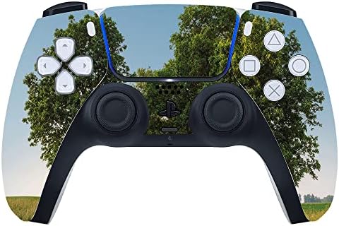 Gadgeti omotajte ispisanu vinil naljepnicu koža samo za Sony Playstation 5 PS5 kontroler-seoski put zeleno drveće pejzaž