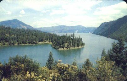Jezero Pend Oreille, Idaho Razglednica