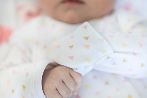 Swaddledesigns Baby Pamučna haljina sa mačenim manžetama, malenim ježma, crna 3-6 meseci