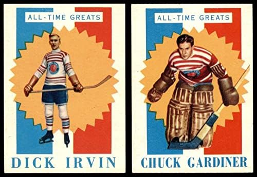 1960-61 TOPPS Chicago Blackhawks u blizini tima 5 - Ex - Hokejske kartice u obliku ploče