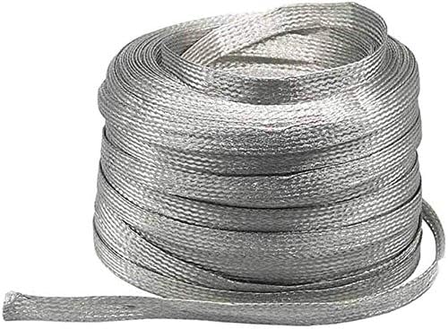 Nianxinn Copper Braid Wire Flat Kalajisani bakar pleteni kabl 5m / 16. 4ft fleksibilnost goli Cu metalni
