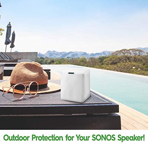 Jedan bijeli vodootporni zvučnik na otvorenom solos zvučnika - prašina, voda i UV zaštita za vašu sonosnu