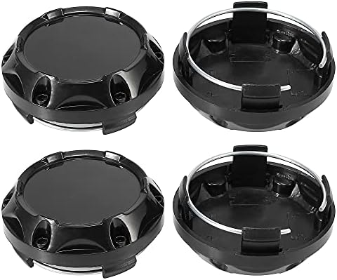 X Autohaux 4pcs crni 64mm dia 4 kopče na kotačima na kotačima za glavu na poklopcu za auto vozilo