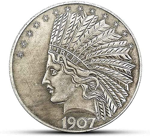 Yukaba Maršling Antique Liberty Indian Head Head Deset-dolari - Veliki američki prigodni stari novčići -