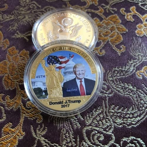2017 Trump, 45. predsjednik Sjedinjenih Država Lady Liberty Boir Complement Challenge Coin Gold Coin