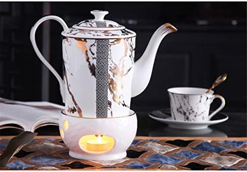 Xiulaiq zlatni teksturirani čaj za kafu i tanjir set za čaj za čaj čaj čaj čajnik čajnik domaćinstvo