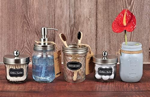 Mason Jar sapuni-poklopac od nerđajućeg čelika otporan na rđu &pumpa, sapun za pranje ruku za kupatilo,kuhinja-idealno