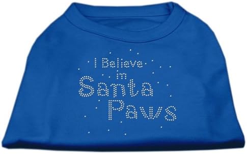 Mirage PET proizvodi 16-inčni vjerujem u majicu za ispis Djeda Mraza za kućne ljubimce, prve, plavo