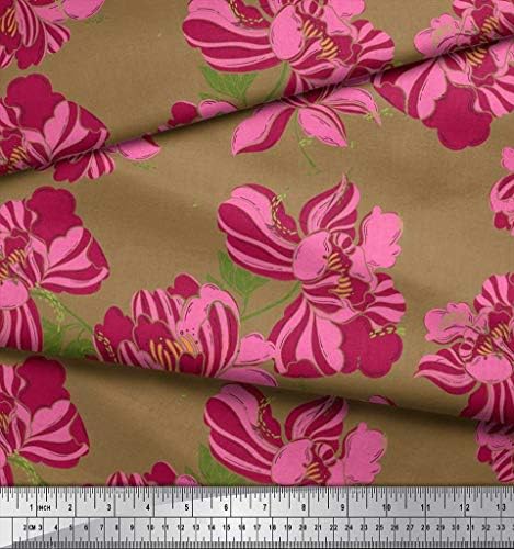 Soimoi pamučni dres tkanina tačka & amp ;cvjetni umjetnički dekor tkanina štampana Dvorište širine 58 inča