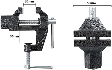 BUYSK Mini stolna klupa Vice Stezaljka za Model nakita Izrada DIY popravki modeliranje slikanja i izrade-Crna