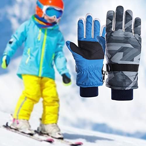 Qvkarw rukavice sportske Vjetrootporne djevojke na otvorenom dječaci skijanje djeca za 6-15 godina rukavice