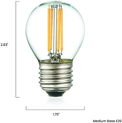 Svjetlo društvo Klur G45 oblik LED žarulja sa žarnom niti, Set od 6