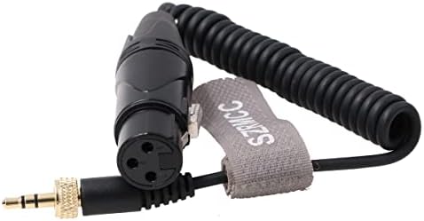 Szrmcc 3.5 mm do XLR namotani kabl, 3-pinski XLR ženski do zaključavanja Zlatni 3.5 mm TRS Stereo mikrofonski