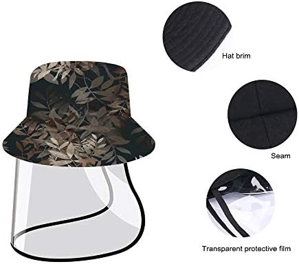 LifeCustomize vizir za ribarski šešir s poklopcem, apstraktni listovi akvarelna zaštitna kapa ljetna moda
