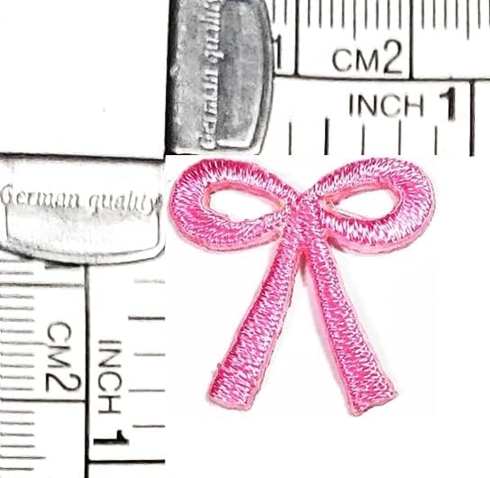 Kleenplus 3kom. Mini Pink Bow Ribbon pegla na zakrpama slatka učenica Cartoon deca modni stil vezeni motiv