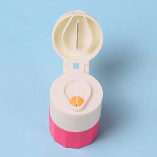 SUPVOX 2pcs Pill Splitter prijenosni multifunkcionalni Medicine rezač kutija za pohranu lijekova šestar