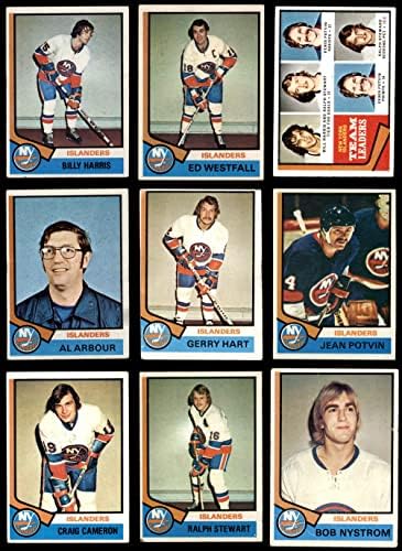 1974-75 TOPPS New York Islanders u blizini Team Set New York Islanders VG Islanders