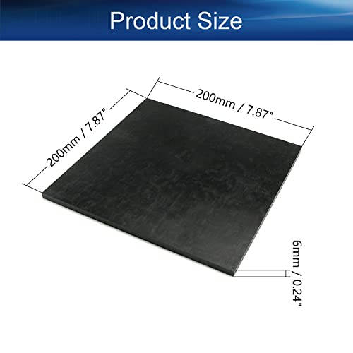 Bettomshin 1kom 7,87 inča POM list Polioksimetilenske ploče, 200mm x 200mm x 6mm D x Š x Debljina kvadratna