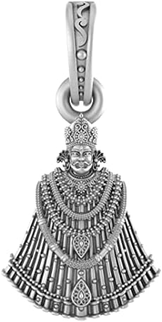 Sterling srebrni Bog Baba Khatu Shyam Ji Privjesak za muškarce i žene Pure Silver Lord Baba Khatu Shyam