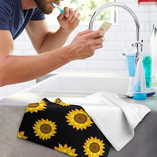 Prekrasne suncokretore uzorak ručnik za pranje 28,7 x13,8 krpa za lice superfina vlakana visoko upijajući