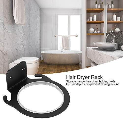 FTvogue kupaonica Držač za kosu, prostor aluminijski zidni sušilica za kosu držač nosača za kosu za kosu
