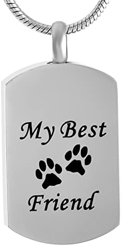 DOTUIARG moj najbolji prijatelj pas Tag kremiranje Privjesak Ogrlica za kućne ljubimce Lover nehrđajućeg