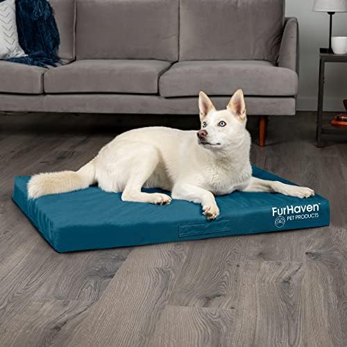 Furhaven Soft & amp; Udobni kreveti za pse sa uklonjivim Perivim poklopcem u ortopedskoj, Gel za hlađenje,