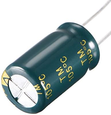 Uxcell aluminijski radijalni elektrolitički kondenzator niskog ESR zelena sa 1000UF 16V 105 Celzijus LIFE 3000H 10 x 17 mm High Ripple struja, niska impedancija 20pcs