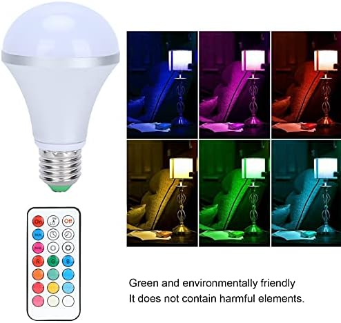 Walfront E27 RGB sijalica šarena RGBW sijalica 16 boja RGBW svjetlo za promjenu boje s daljinskim upravljačem