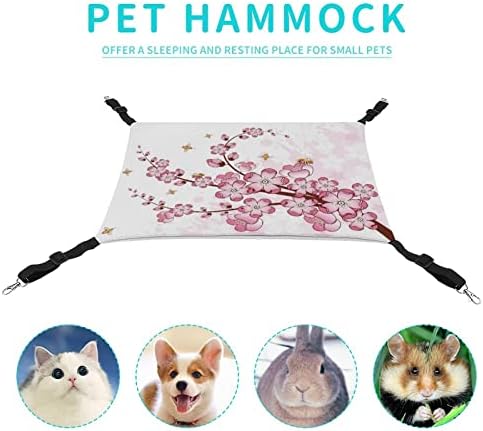 Krevet za mačke Cherry Blossoms viseća mreža za kućne ljubimce prozračna viseća garnitura za mačića štene