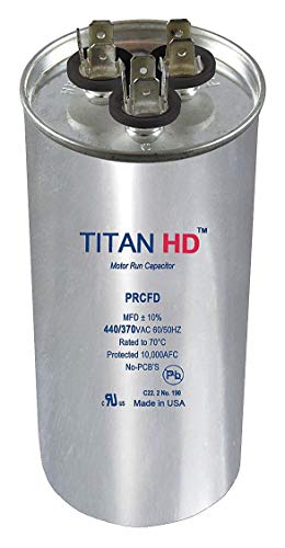 Titan Hd okrugli motor sa dva rada kondenzator, 45/5 Mikrofarad, 370-440vac napon-PRCFD455A