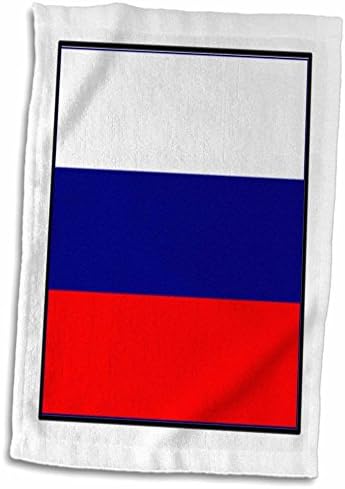 3D ruža Fotografija ruske federacije ručni / sportski ručnik za zastavu, 15 x 22, bijeli