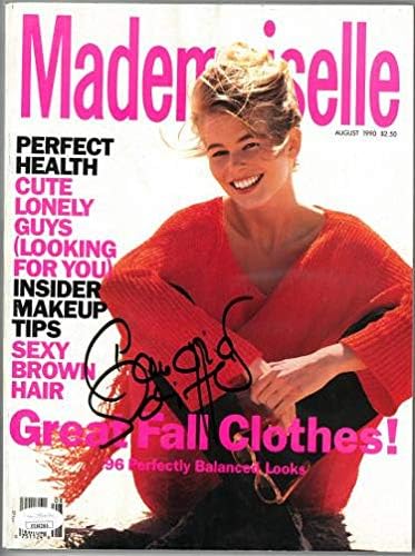 Claudia Schiffer potpisao Mademoiselle Full Magazine avgust 1990- EE60260 - JSA Certified - filmski časopisi