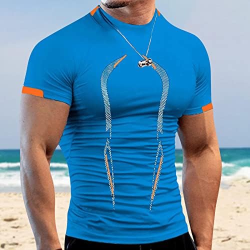 Muška košulja prozračna evropska veličina s kratkim rukavima Brza sušenje odjeće Sportske majice