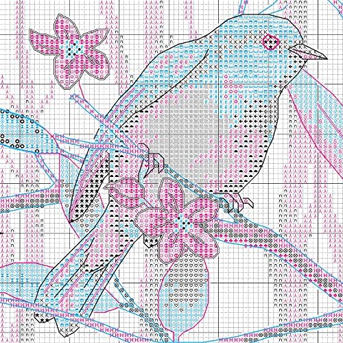 Dimenzije Songbird Tree Toppers broje Cross Stitch Kit, 14 Ct. Ivory Aida, završen projekat 12 x 9, višebojni 4 komad