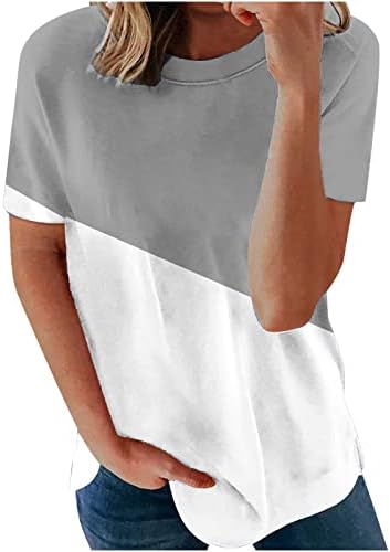 Ženska majica za ljeto 2023. labava bluza Tops djevojka kratki rukav gradijent Print Casual slatke grafičke