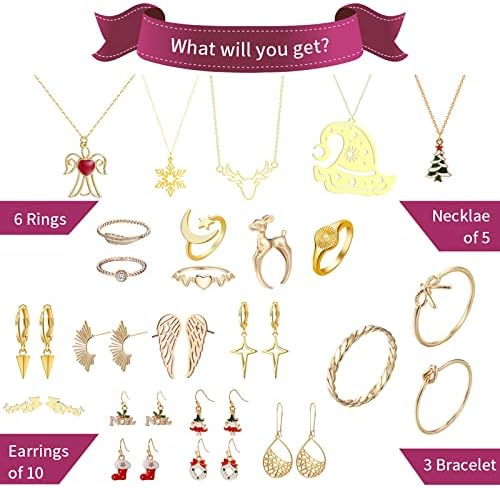 Svadbeni Set nakita za vjenčanje Sterling 2022 djevojke Božićni Advent Kalendar DIY nakit Set nakita za
