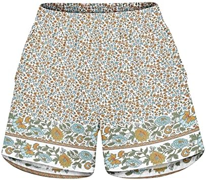 Gdjgta kratke hlače za ženske ležerne ljetne elastične struke Comfy kratke hlače sa džepovima Plaža Kratke