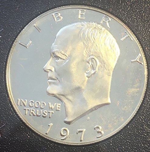 1973 S Eisenhower Ike Dollar 40% Srebrni smeđi dolar otporan na nas Mint