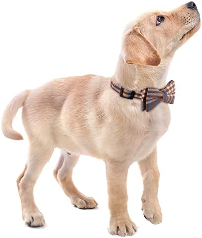 Faleela Soft & Comfy Bowtie ovratnik za pse, odvojivi i podesivi ovratnik za luk, za mali srednjeg velikog