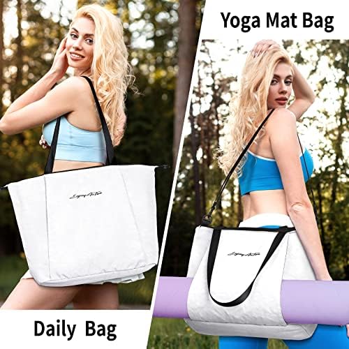 Enjoaktivna torba za prostirku za jogu | pun Zip, višestruki džep, vodootporna, lagana, torba za jogu sa