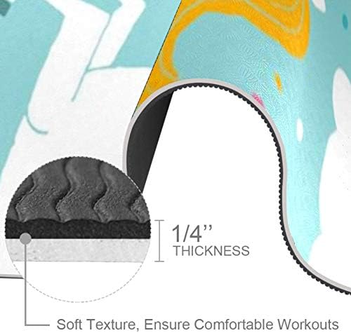 Siebzeh divno Unicorn Premium Thick Yoga Mat Eco Friendly gumeni zdravlje & amp; fitnes non Slip Mat za