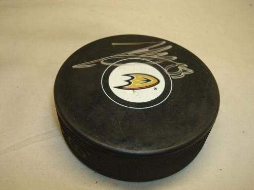 Jakob Silfverberg potpisao Anaheim Ducks Hockey Puck sa autogramom 1D-autogramom NHL Paks