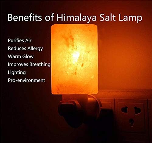 Himalajska kamena sol noćni svjetlosni cilindar oblika 2pack
