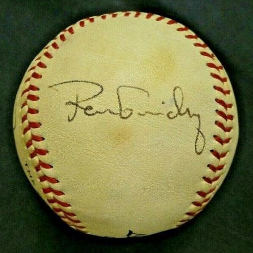 Rickey Henderson Ron Guidry Dave Righetti potpisao službenu bejzbol male lige - autogramirani bejzbol