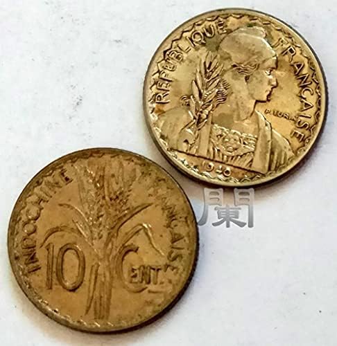 Indijska grana novčića za azijske novčiće 1940 10 bodova N / Coin Deset