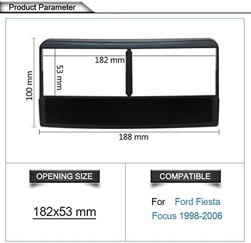 XMEIFEI Dijelovi 1 Din Stereo Panel za Ford Fiesta Focus Fascia Radio Refitting Dash montiranje instalacija
