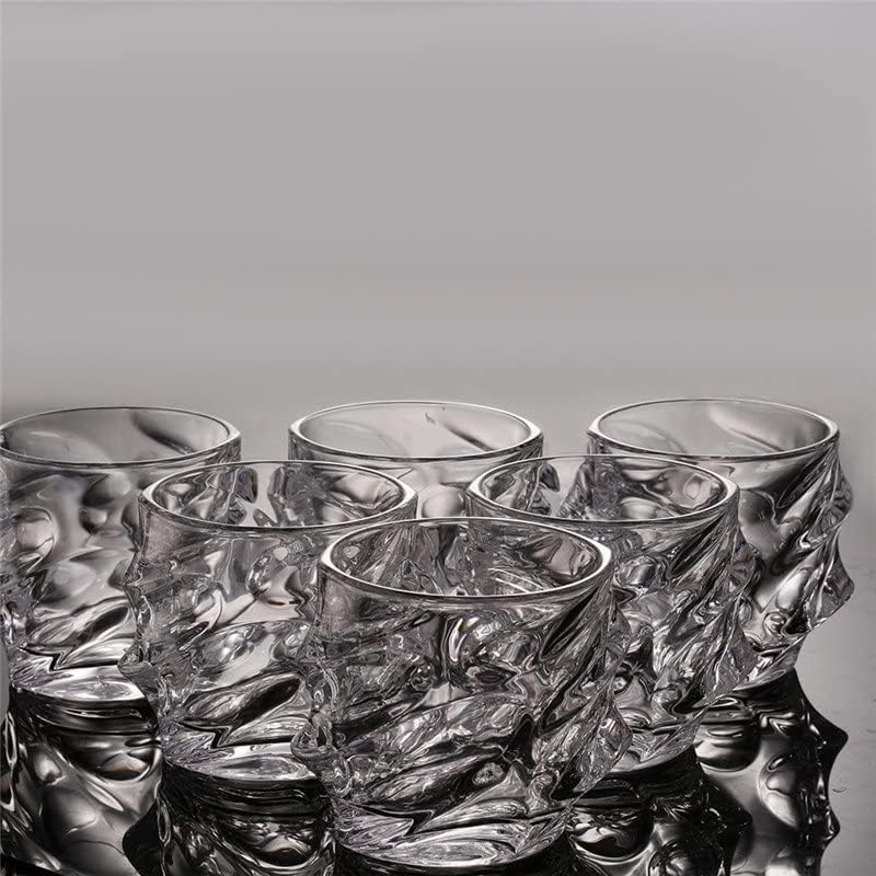 Eodnsofn 1pcs Whiskey glass Crystal Glass Cups Large 10 Oz tasting Tumblers for Drinking Scotch Bourbon